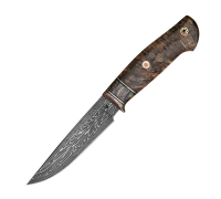 Нож Ладья из мозаичной дамасской стали  купить на  сайте koval-knife.shop